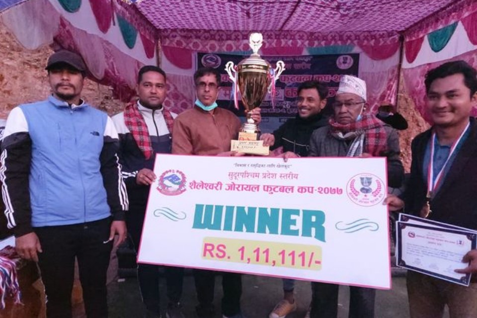 Doti: Masuriya Football Academy Wins Title Of Saileshowri Jorayal Cup